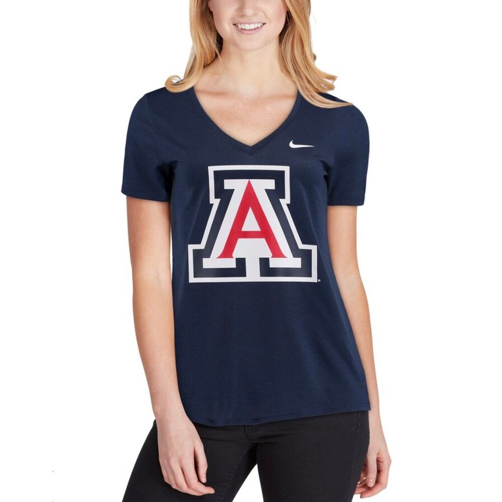 NIKE Navy Blue University of Arizona Dri-fit Tshirt Size Small